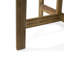 Table bistro pliante en bois, demi-ronde, finition harmonieuse de couleur naturelle pour une élégance
