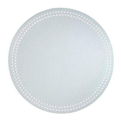 Pearls Vinyl Round Placemats