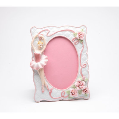 Faulks Pink Ceramic Embossed Picture Frame