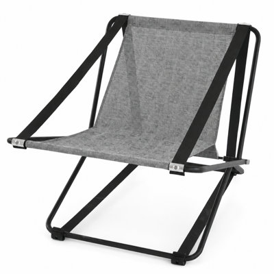 Foldable Outdoor Patio Lounge Chair Set of 10, Aluminum Frame Poolside Relaxation Chair for Backyard, Garden and Beach