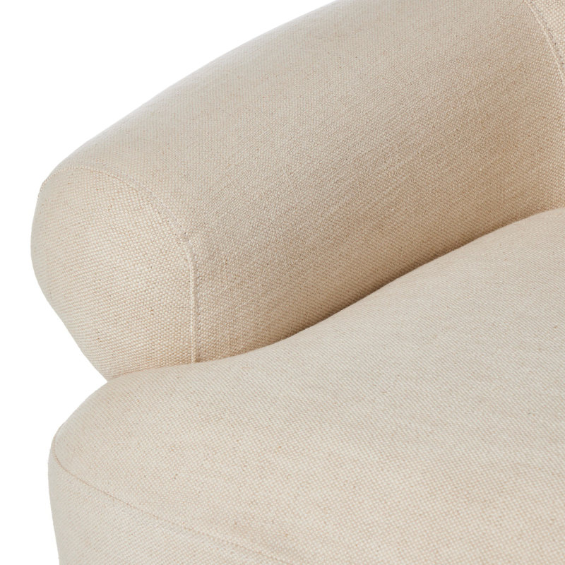 Arden Swivel Chair, Bergamo Parchment