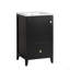 Meuble-lavabo de 20 po avec lavabo, armoire de salle de bain avec porte à fermeture douce, support de rangement et tiroir-2089979252
