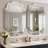 Large Wall Mirror for Decor, Horizontal or Vertical Frameless Beveled Edge Mirror