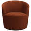 Chaise pivotante orange brûlé Resnick