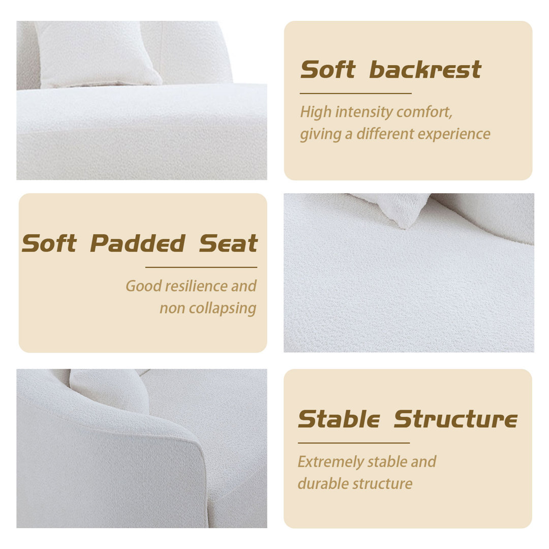 Features of the sofa: soft backrest, padded seat, stable structure.