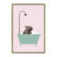 Hippopotame dans une baignoire, art encadré-49839962-49839969