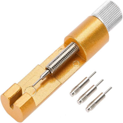 A Button Metal Adjuster Watch Strap Bracelet Link Pins Remover Repair Tools Kit