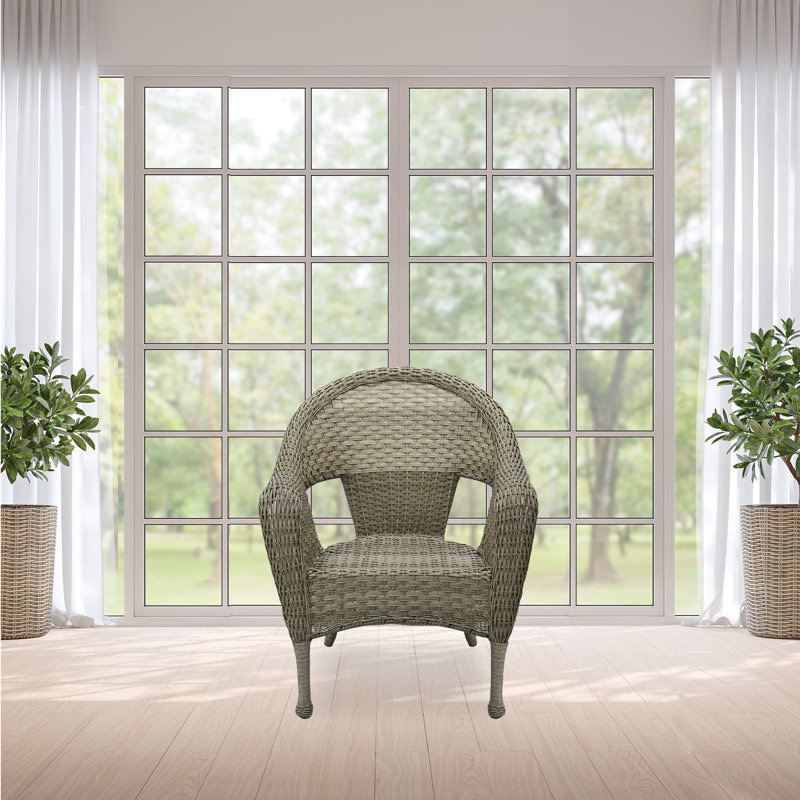 Chaise de patio simple Winterbury Clark, Gris