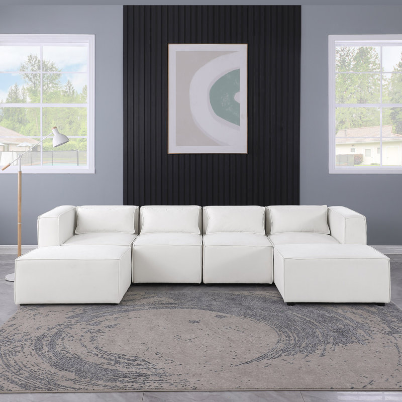 Modular Sofa  Chenille Fabric,  Simple And Grand, The Seat And Back Is Very Soft. This Is Also A KNOCK DOWN Sofa