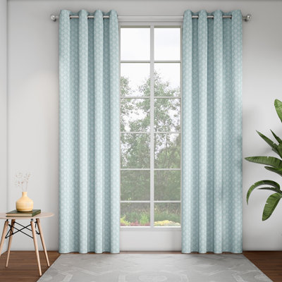 Geometrical 52 x 84 Inch, Door Curtain - Pack of 2 Panels