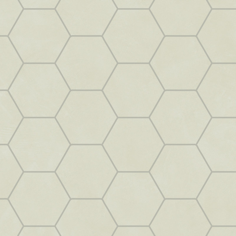 Colorart 4 Inch Hexagon Mosaic Mint, Mint Green