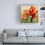 «Orange Orchid Passion 1» par Anthony Christou, impression sur toile tendue-868381824