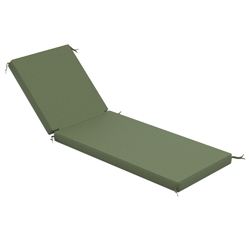 Sunbrella® Outdoor Chaise Cushion, 26" W x 80" D, Canvas Fern