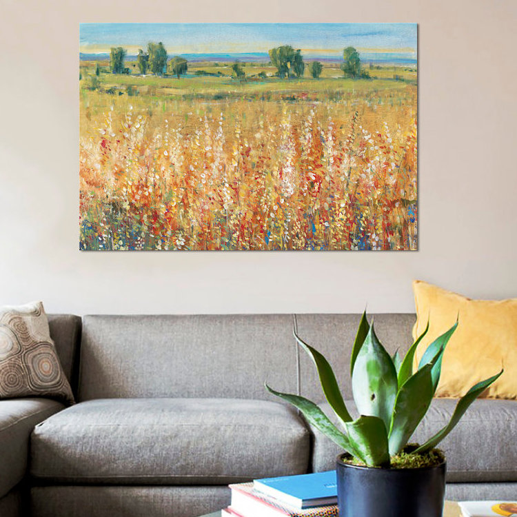«Field II» par Timothy O 'Toole - impression sur toile tendue, H 40 po x l 60 po x P 1,5 po, Pas de tapis, Toile tendue