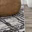 Tapis noir / gris à motif abstrait moderne Black mun-887061386