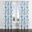 Rideaux de fenêtre Modern - rideau à œillets à motif ikat bleu et blanc scandinave - 1 panneau-1477763299-1477763301