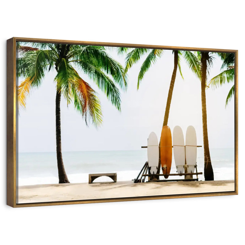 Configuration de la planche de surf, Cadre flottant doré, 31 po x 21 po