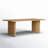 Curry Oak Solid Wood Dining Table