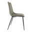 Ensemble de deux chaises d'appoint en similicuir vert foncé-758704991