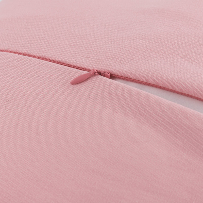 Coussin décoratif brodé réversible, Rose
