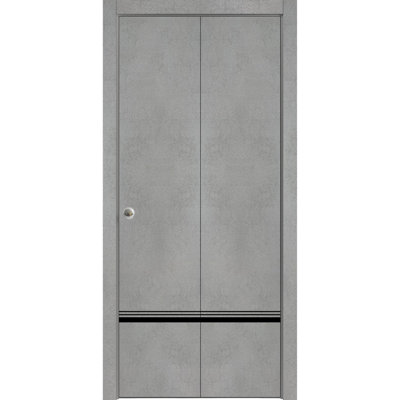 Porte pliante en bois massif massif
