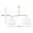Eagleton 2 - Light Aged Brass Kitchen Island Pendant