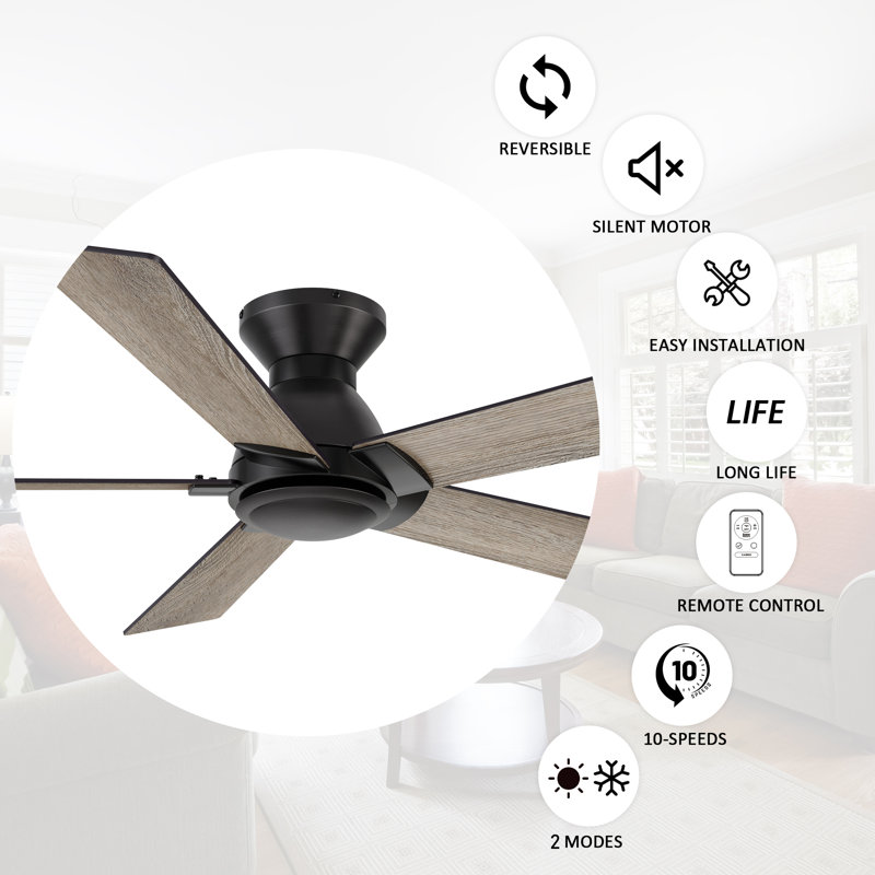 Donnach 52'' Ceiling Fan without Light