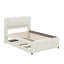 Lit plateforme double avec lit gigogne et lit gigogne double