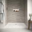 Base de douche rectangulaire en acrylique l 48 po x P 36 po, bonde incluse