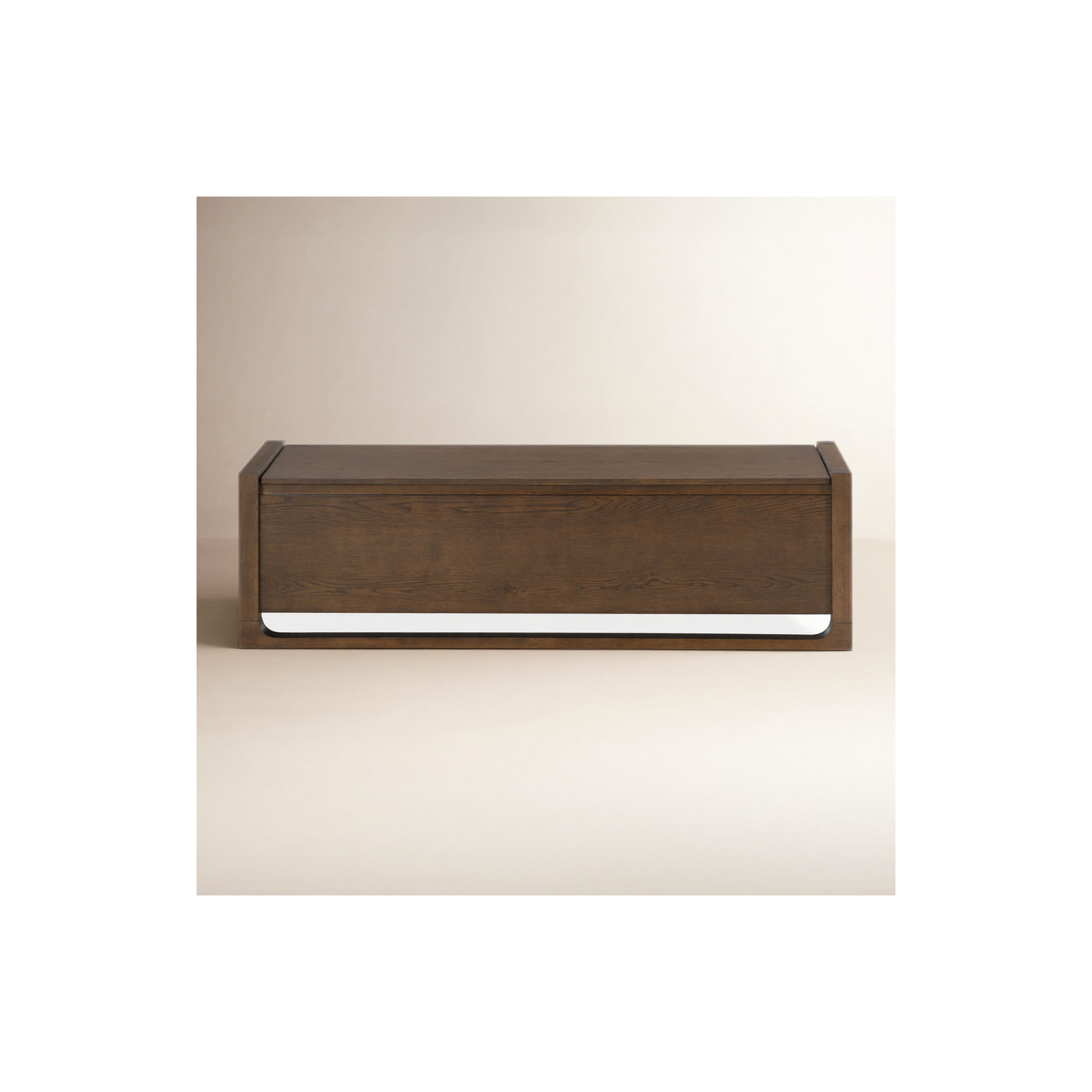 Tyrell Wood Storage Bench, Walnut