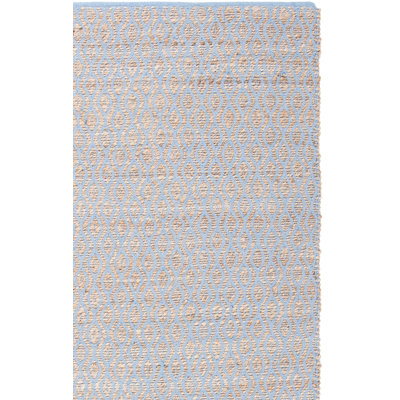 Parkman Hand Woven Jute/Cotton Rug in Silver/Natural