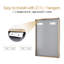 Miroir de salle de bain 24 po x 32 po dans un cadre en aluminium doré - reflet en verre flottant transparent, cadre en alliage de rouille, membrane résistante, support de meuble-lavabo à fixation murale à fixation en Z facile à installer, installation de support
