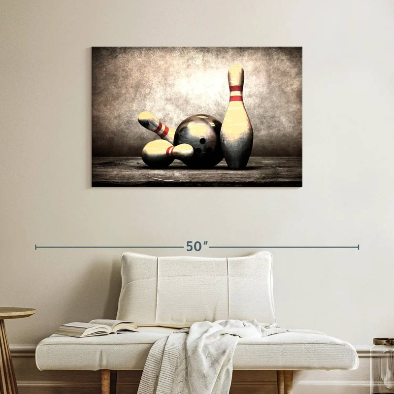 Grunge Bowling, 26" H x 39" W