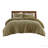 3PCS Full/Queen Waffle Washed Comforter Set