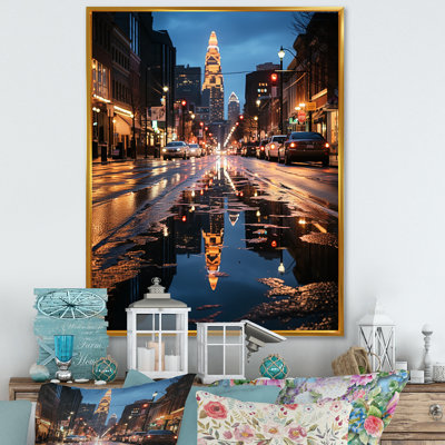 Leilanis " Charlotte Cityscape At Night IV "