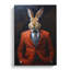 Rabbit in a Suit Painting - Wrapped Canvas-715872955