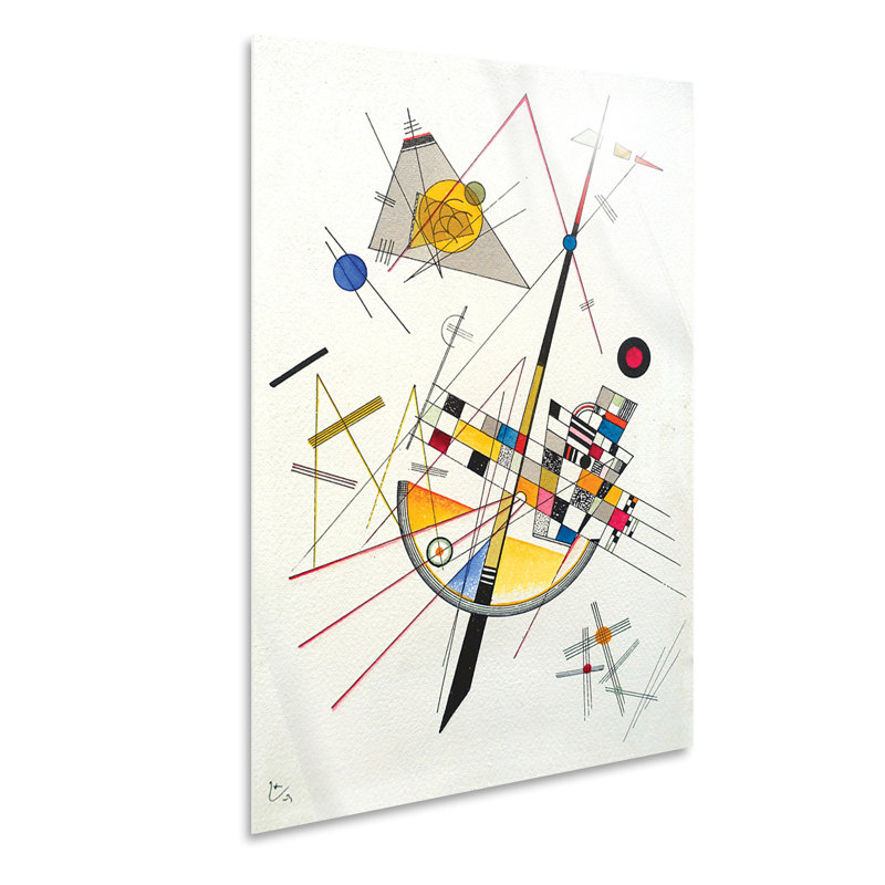 Gentle Tension by Vassily Kandinsky - No Frame Painting, 100cm H x 70cm W, Plastic/Acrylic
