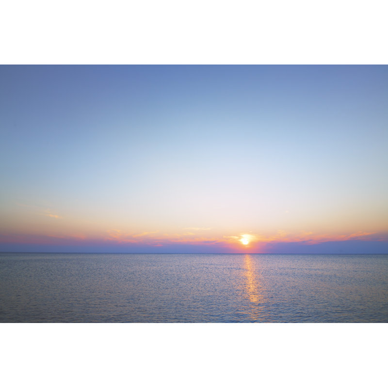 Au bord de l'océan à  Sunset, par Rike_, H 20 po x l 30 po