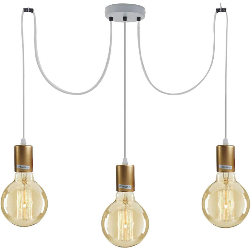Washta 3 - Light Glittering Gold Pendant