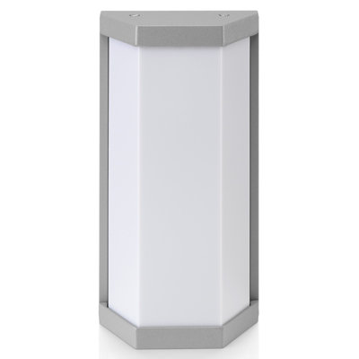 Gafford Silver 68.58cm H Frosted Glass Outdoor Flush Mount