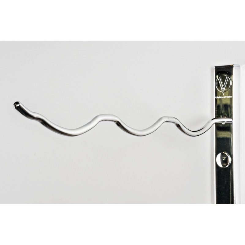 Support à vin mural en métal 36 bouteilles Indurial - 48 po de hauteur, Chrome luxueux, H 48 po x l 13 po x P 12 po