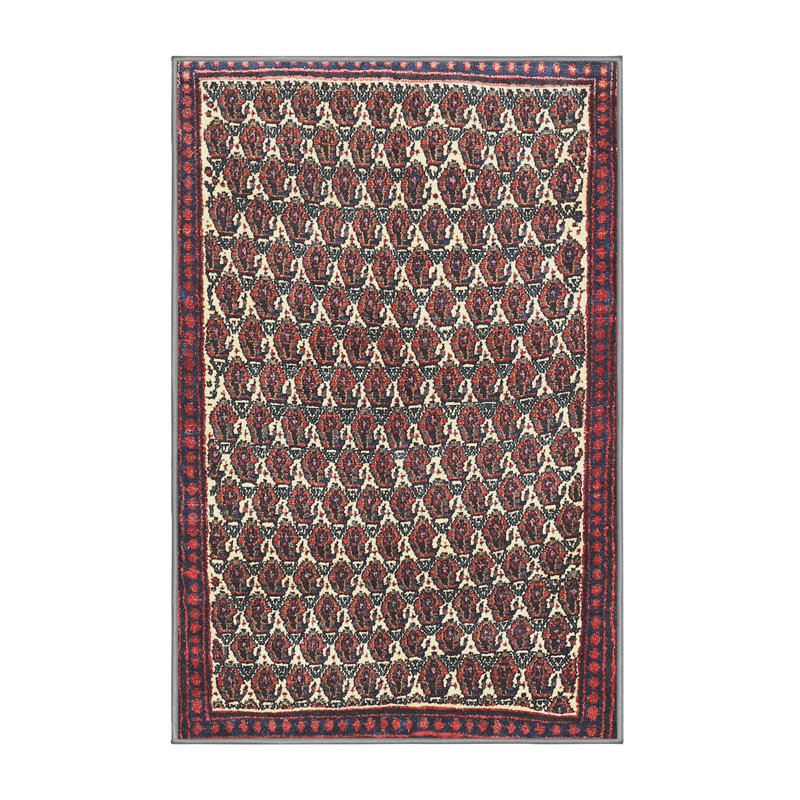 Tapis oriental brun / beige, Rectangle 5 pi x 7 pi