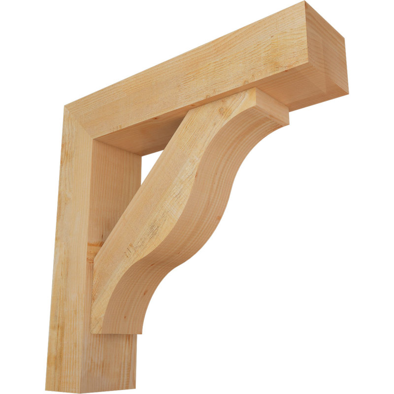 Support Funston Block avec support décalé, 34 x 34, Sapin Douglas de l 8 po (scié brut)
