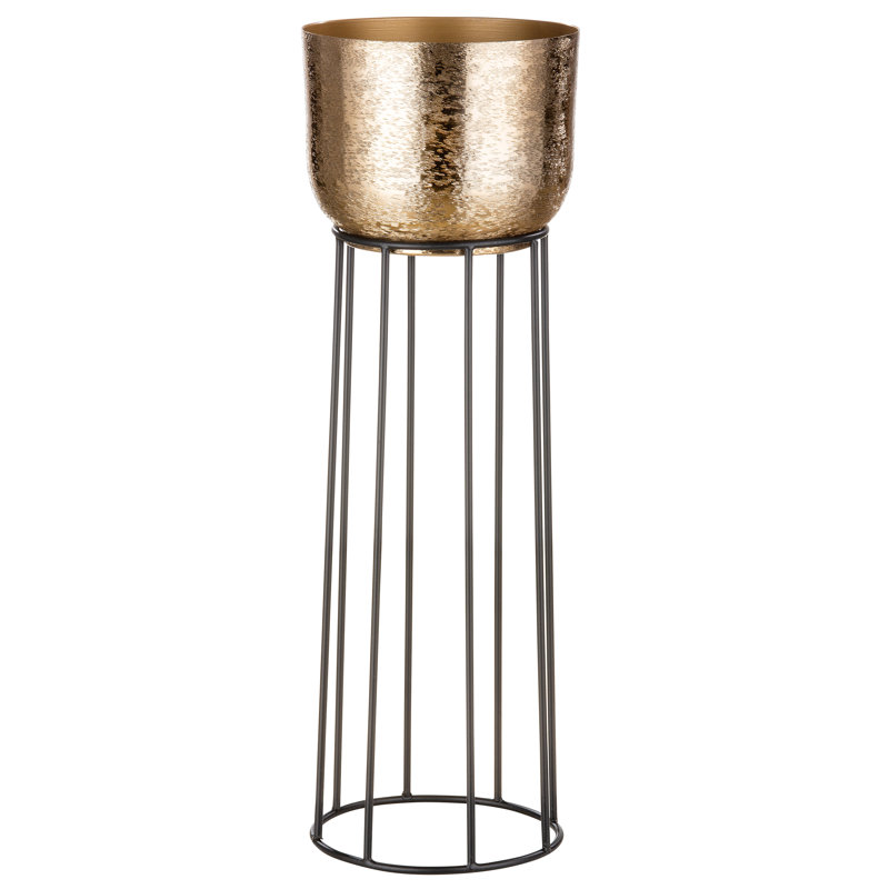 Seddon Metal Planter, 60cm H x 20cm W x 20cm D