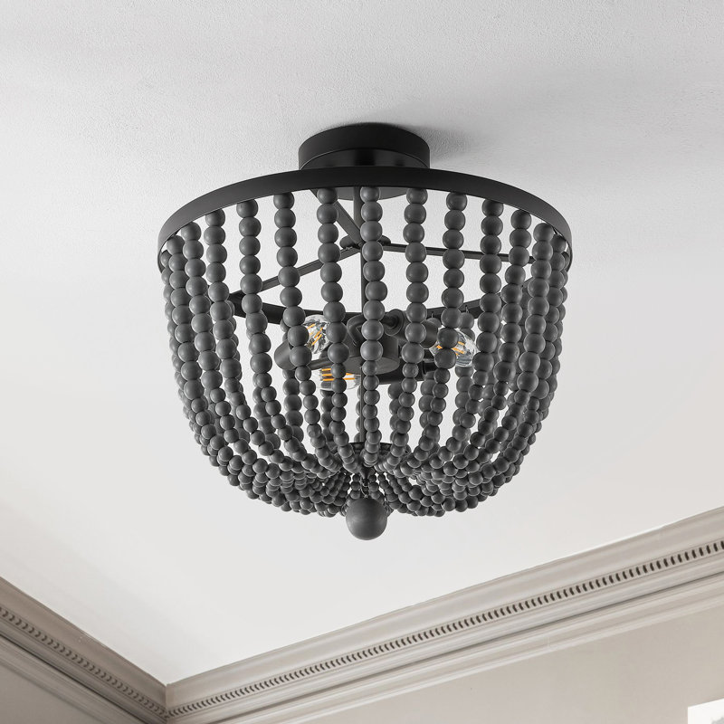 Plafonnier semi-encastré 3 lumières 16 po
