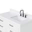 Meuble-lavabo simple en bois massif 42 po Tidworth avec plateau en quartz Carrara de 1,5 po-668100340-668100338-626085669