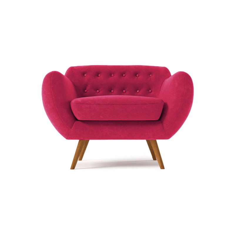 Millicent Upholstered Armchair, Pink