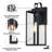 Schock 1-Light Matte Black Outdoor Wall Lantern-2043978131
