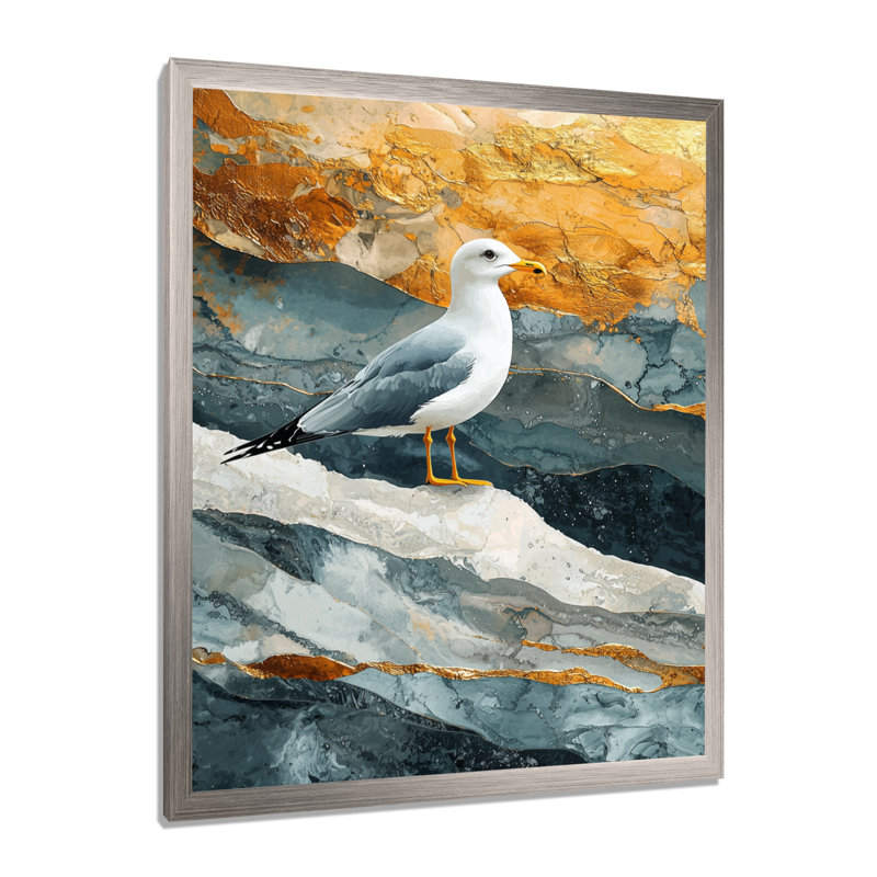 Myianna - animaux, impressions sur toile, H 20 po x l 12 po, Reproduction encadrée d'une seule photo, Argent argent