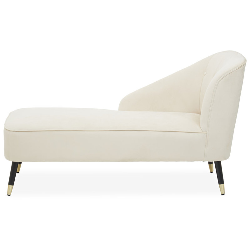 Scouley Upholstered Chaise Lounge, Ivory